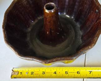 Item 37: Redware Tusk's Head Mold. $30