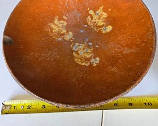Item 43: Redware Plate 11", $100