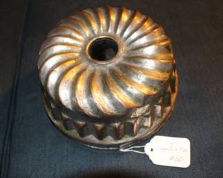 Item 29: Copper and Tin Round Mold. $50