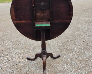 Item 8: Tilt Top Table, $200.