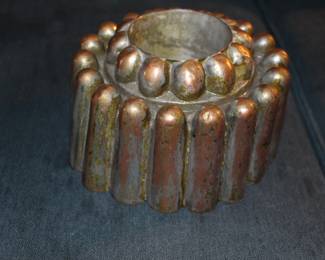 Item 32: Copper Tin Mold, 7" circle. $100