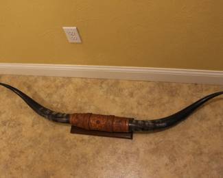 Item 17: Bull Steer Horns. $100