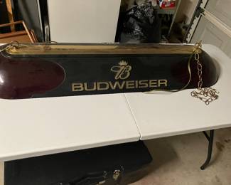 Budweiser pool table lamp