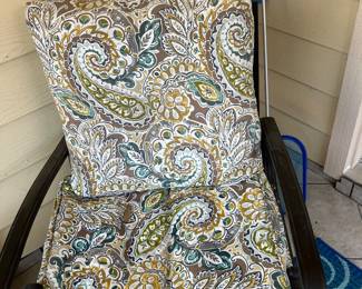 Patio chairs.