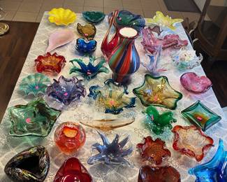 Fabulous collection of Murano art glass
