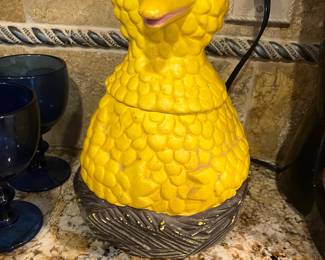 Vintage Big Bird cookie jar. 