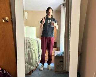 154 whitewoodenframewallfloormirrorwit