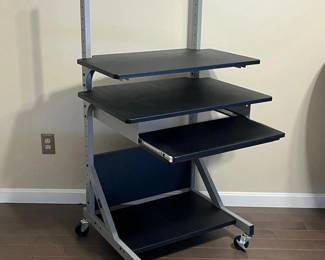 195 adjustablerollingworkstationwithkeyb