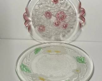 147 vintagesmithglassembossedfrostedflo
