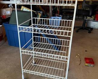 056 4shelfwhitemetalwireutilitystorage