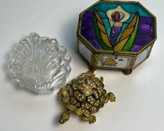 220 vintageoctagonalstainedglasspressed