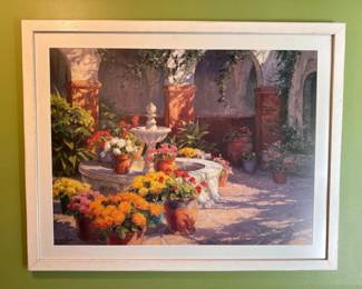 245 38x30gardensceneoilpaintingprintb