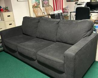 167 3seatdarkgrayfabriccouchwithremov
