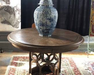 New to gallery this week! Huge 28” Delft lidded jar early 19th c