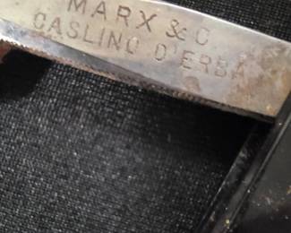 "MARX & C. CASLINO D'ERBA." * Marx & Co. German vintage straight razor