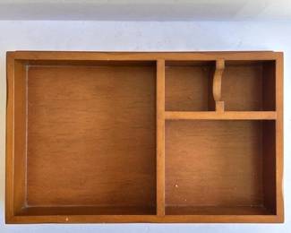 164 woodendeskorganizertray4compartment