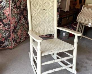 210 tallladderbackwoodenrockingchairwi
