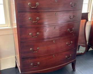 027 bowfrontmahoganytallchestofdrawers