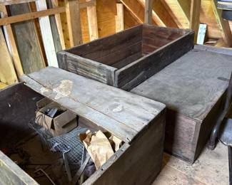 302 largevintagewoodenstoragechests