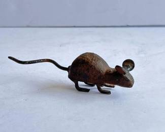 171 vintagecastironmousefigurine