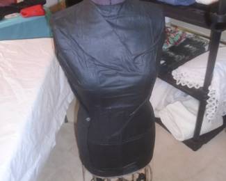 early dress makers form with cast iron legs