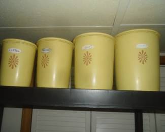 MCM tupperware canister set