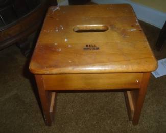 bell telephone stool