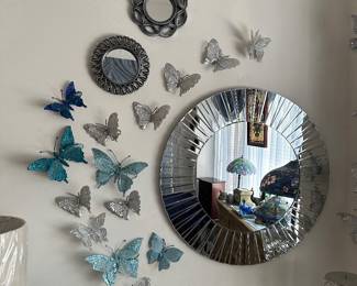 Butterfly wall art/mirrors