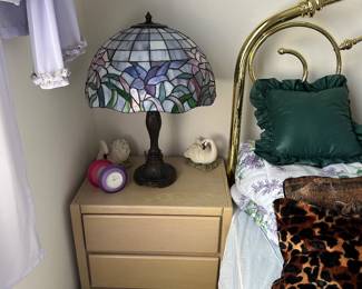 Two drawer night table/lamp