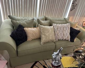 Green sofa