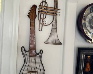 Musical instruments wall art