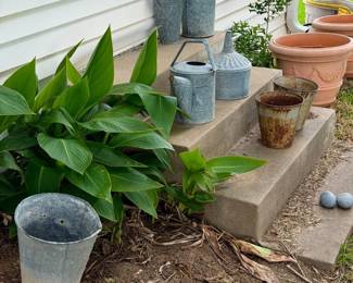 Misc outdoor pots