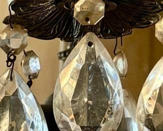 Crystals on the chandelier