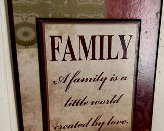 Family wall decor