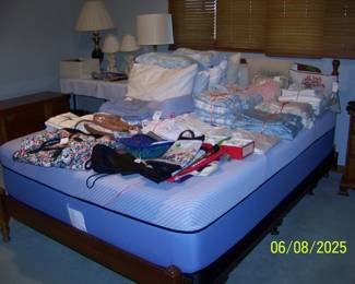 This bed has a matching dresser w/mirror and one nightstand
