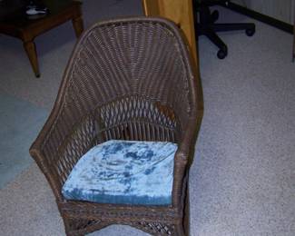 cute child's wicker rocker