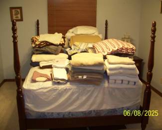 This bed has a matching dresser w/mirror and one nightstand