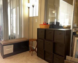 Shoe bench & Shelving units