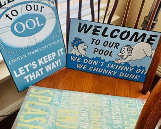 Pool signs