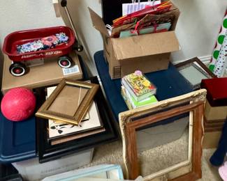 Frames and bric brac