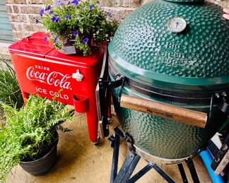 Green Egg and coke cooler