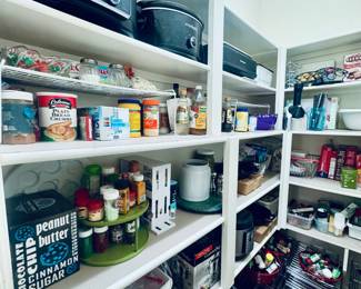 Kitchen Pantry like every other cabinet neatly organized and packed full