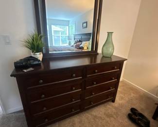 Dresser with mirror