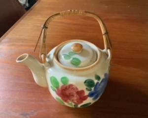 Hand painted tea pot