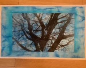 big tree monoprint