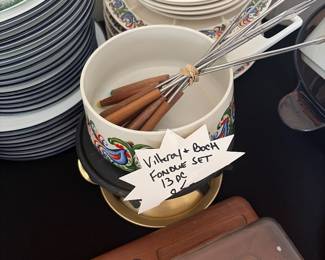 Villeroy and Boch fondue set