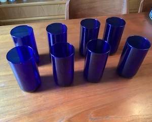 blue glasses tall