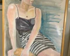 pensive figure
