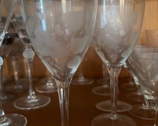 An assortment of wine glasses