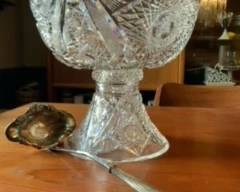 punch bowl cut crystal